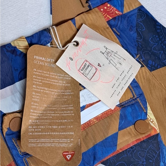 Free People- FP MOVEMENT Care FP On The Ascend Printed Insulated Ski Bib Overall - Picture 6 of 12